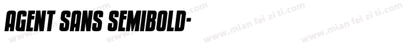Agent Sans SemiBold字体转换